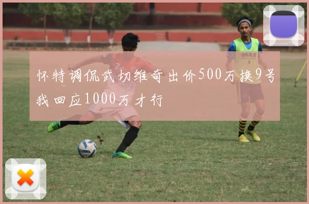 怀特调侃武切维奇出价500万换9号我回应1000万才行